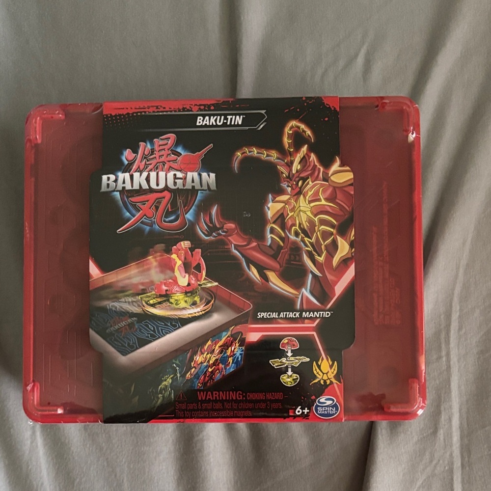 Unopened Baku-Tin Bakugan Special Attack Mantid - Red
